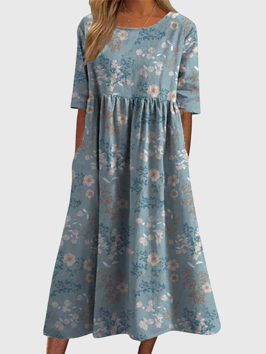 Émarise™ | Flowing Floral Dress