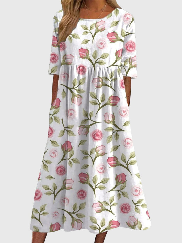 Émarise™ | Flowing Floral Dress