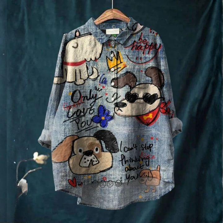 Marcelline™ | Chemise Chiens Illustrés