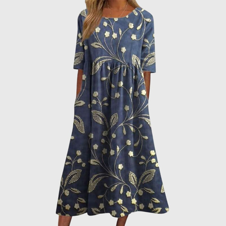 Émarise™ | Flowing Floral Dress