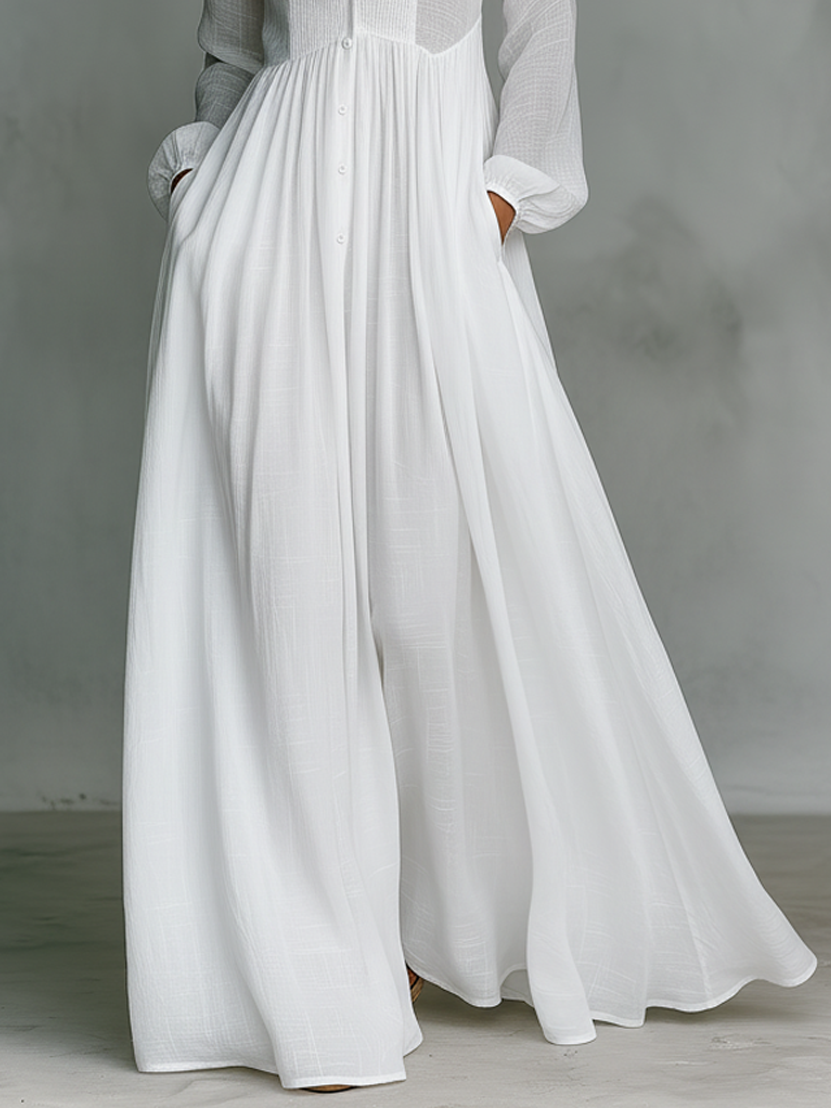 Delphine™ | Robe Maxi Poches
