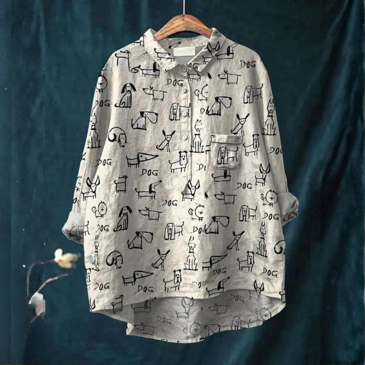 Marcelline™ | Chemise Chiens Illustrés