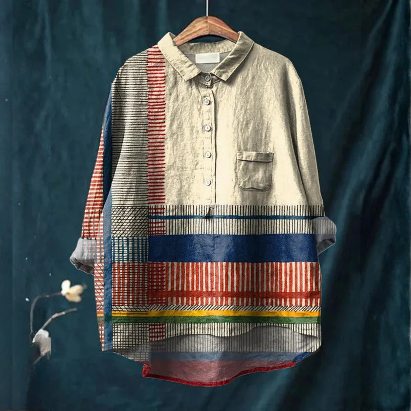 Corélia™ | Chemise Motif Abstrait