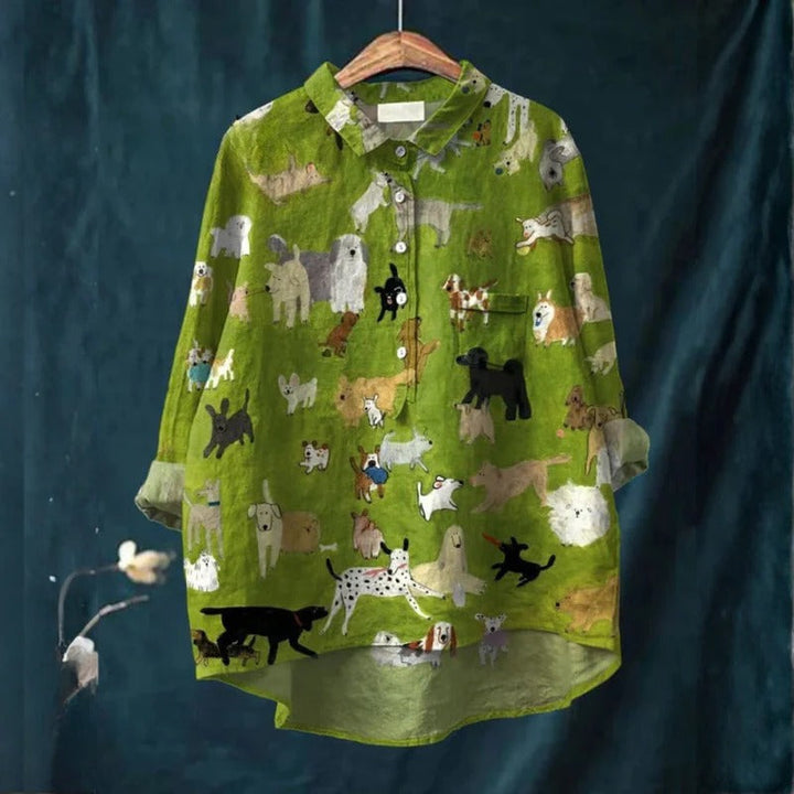 Marcelline™ | Chemise Chiens Illustrés
